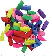 Sahkgye Eraser Caps, Pencil Top Erasers, Pencil Cap Erasers, Eraser Tops, Color Pencil Eraser Toppers, School Erasers for Kids, Use in Home, School, Office 50Pcs