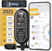 ANCEL BD310 OBD2 Scanner Diagnostic Tool - 3 in 1 OBD2 Scanner Bluetooth - App Based OBDII Scan Tool for Android & iPhone - Check Engine Light Code Reader - Wired, Bluetooth, and Heads-up Display
