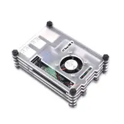 9 Layers Acrylic Transparent Case With Cooling Fan For Raspberry Pi RPI 3B+/3B