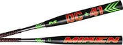 Miken 2022 DC 41, Slowpitch Softball Bat, 14 in. Barrel, USA/ASA Supermax, 34x26oz, White/Black,MDC22A-26