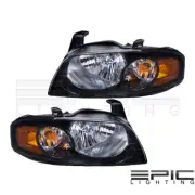 Fits 2004-06 Nissan Sentra SE-R Spec V Headlights Headlamps Pair Left right set