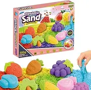 Moldable Sand for Kids,Sensory Toys Play Sand - Educational Toys Kids Sand, Sensory Sand with Tools & Molds, Fake Sand Play Set for Kids Ages Over 3