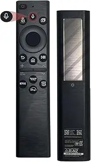 BN59-01385A Rechargeable Solar Voice Remote Control Replacement for Samsung Smart TVs, Compatible with Samsung 2021-2023 Neo QLED Frame and Crystal 4k 8K UHD Smart TVs Series (Black)