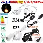 E27 E14 Cable Cord & Dimmer Switch Pendant Lamp Base Light Bulb Holder Socket AU