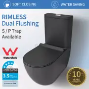 Back to Wall Tornado Rimless Dual Flush Toilet Suite Soft Close Seat P S Trap
