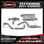 Redback 3" 409 SS Exhaust Large Muffler No cat for Nissan Patrol Y62 5.6L