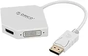 ORICO DPT-HDV3-WH Display Port to HDMI+DVI+VGA-White