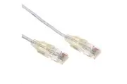 Dynamix PLSW-C6-2.5 Cat6A RJ45 Patch Lead - 2.5m - White UTP - 10G - 30AWG -