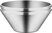 IMEEA 1600ml/ 54oz Large Salad Bowls SUS304 Stainless Steel Serving Bowls for Salad Soup Ramen Mixed Fruit Pasta Oatmeal and Snacks, Set of 2