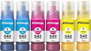 Mintink 542 Ink Refill Bottles Color Combo Pack Replacement for 542 Ink Refill Bottles Use with ET-5850,ET-8550,ET-5150, ET-5800,ET-5880, 542 Pigment Ink (2 Cyan 2 Magenta 2 Yellow)