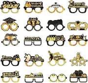 Graduation Glasses Class of 2025 - Glasses Frames Photo Booth Props - Funny Paper Eyeglasses for Kids and Girls, Party Decorations for Home Classroom School