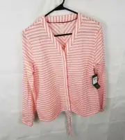 Mountain Hardwear Shirt Women's Medium Pink Button Up Top Outdoor Active New