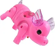 CLISPEED Light Walking Pig Musical for Interactive Luminous Animal with Electric Walking Feature Enhances Communication Skills and Eye Hand Coordination Present for Boys Random Color
