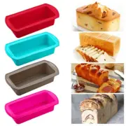 Silicone Loaf Mould Tin Non Stick Rectangle Baking Oven Pan Tray Bread Mold