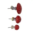 High Quality Mushroom Realistic Red Cap Fungi Garden Indoor Decoration