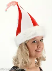WIGGLY WORM SANTA HAT BY ELOPE HALLOWEEN COSTUME ACCESSORY SANTA CLAUSE HAT
