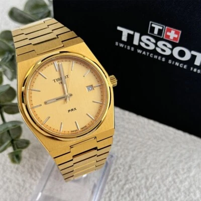 Tissot PRX Men's Watch Champagne Dial Stainless Steel 40mm T137.410.33.021.00
