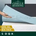 Giselle Memory Foam Mattress Topper COOL GEL BAMBOO Cover 5CM Underlay