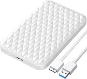 ORICO Hard Drive Enclosure 2.5 inch SATA to USB 3.0 HDD Enclosure for 7/9.5mm SSD/HDD Up to 6TB Tool-Free Support UASP-2520U3-V1