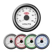 SAAS Muscle Series Volt Gauge - 52MM, White SG-VLT52W