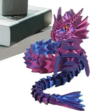 Printed Dragon Fidget Toys - Articulated Flexible Joints Toys | Printed Flexible Dragon Fidget Toy for Friends Family Boys Girls