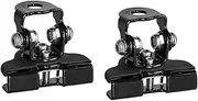 Car Headlight Brackets Universal Car Mount Work Light Bracket Clamp Stainless Steel Pillar Hood Offroad Work Light Bar Holder Accessories Headlight Mount Bracket(Black)