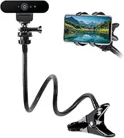 Webcam Mount: 25 Inch Adjustable Gooseneck Stand, Webcam Stand with 1/4 Inch Thread, for Logitech Webcam C925e C922 C930 C920 C615 (1/4 Inch Thread)
