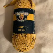 Howies Hockey Laces New Yellow 120 Inches No Wax Free Ship