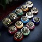 Copper Cover Aroma Burner Ceramic Incense Plate Home Decoration