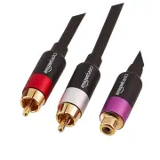 AmazonBasics: Assorted Cables RCA Y-Adapter 1-Female to 2-Male