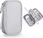 Small Cable Organizer Bag, Charger Organizer Case Pouch for Travel Accessories & Electronics