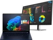 HP EliteBook Ultra G1i 14 inch Notebook Next Gen AI PC, Blue + HP Series 5 Pro 23.8 inch FHD Monitor - 524pf