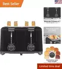 4 Slice Toaster with Extra Wide Slots for Bagels, Cool-Touch Walls, Shade Sel...
