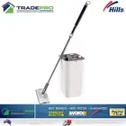 Hills Mop & Bucket Set Genuine Microfibre Squeeze Flat Floor Cleaner Tiles Vinyl