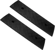 Ciieeo 2Pcs Heavy Duty Curb Ramps Lightweight Threshold Ramps for Driveway Vehicle Loading Motorcycle Wheelchair and Bike Use Height Durable and Weather Resistant