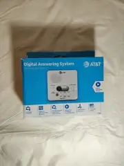 AT&T (1740WH) Digital Answering System with Time and Day Stamp - White Brand New