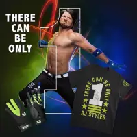 在飛比找蝦皮購物優惠-WWE AJ STYLES "THERE CAN BE ON