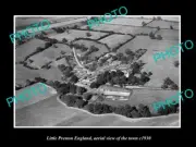 OLD 8x6 HISTORIC PHOTO OF LITTLE PRESTON ENGLAND AERIAL VIEW OF TOWN c1930