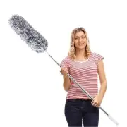 Microfiber Feather Duster Extendable Duster with 100 inches Extra Long Pole, ...