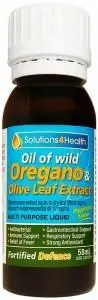 SOLUTIONS FOR HEALTH Oil of Wild Oregano & Olive Leaf Extract (Fortified Defence) 50ml