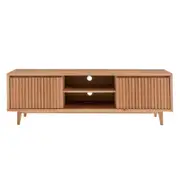 Cleo 1800mm Timber Entertainment Unit - Natural