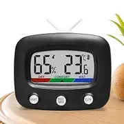 Indoor Hygrometer | Electronic Hydrometer Humidity Meter | Indoor Temperature Gauge Humidity Meter, TV Shape Room Temperature and Humidity Monitor for Home