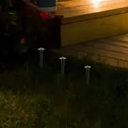 12 Pcs Solar Ground Pole Stakes for Outdoor Christmas Lights Spikes