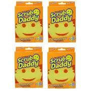 4 Original Scrub Daddy Sponge Scratch Free Scrubber Dishes and Home FlexTexture