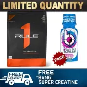 RULE 1 R1 ONE PROTEIN WHEY POWDER ISOLATE 10LB (4.54Kg) || WPI ON LEAN *
