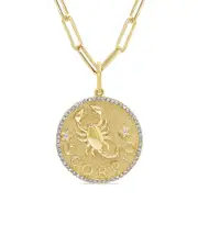 Sabrina Designs 14K 0.21 ct. tw. Diamond Zodiac Scorpio Necklace