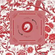 Red Asian-Inspired Mahjong tablecloth