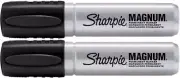 Sharpie 44001 Oversized Chisel Tip Extra Wide Magnum Permanent Marker (2 Pack...