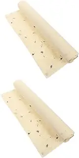 Beavorty 2pcs Diy Wrapping Paper Natural Flower Patterns Recyclable Perfect for Birthday Christmas Wrapping Paper