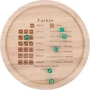 BESPORTBLE 1 Set Wooden Dice Tray for Farkle Board Games Portable Desktop Dice Tray for Family Gatherings Parties Stylish Minimalist Design for Easy Organization